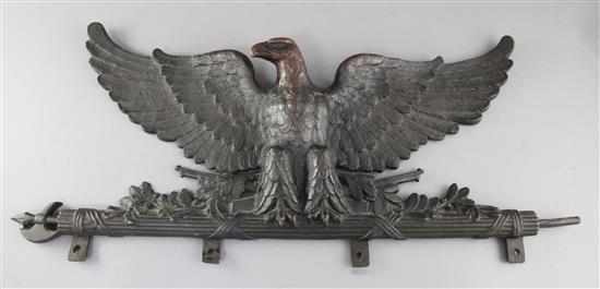 An American Federal cast bronze eagle